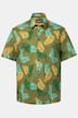 Men+ camisa, Bauchfit, media manga, cuello kent, estampado por toda la prenda, hasta la 8 XL