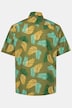 Men+ camisa, Bauchfit, media manga, cuello kent, estampado por toda la prenda, hasta la 8 XL