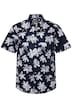Košile Men+, krátké rukávy, Kent límeček, květovaný potisk, do 8XL