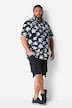 Men+ Hemd, Halbarm, Kentkragen, floraler Print, bis 8 XL