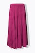 Maxi-rok, diagonale naden, A-lijn, elastische tailleband