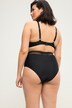Culotte de bikini taille haute, style panty. Empiècement en mesh