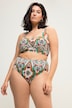 Bikinislip, hoge taille, allover print