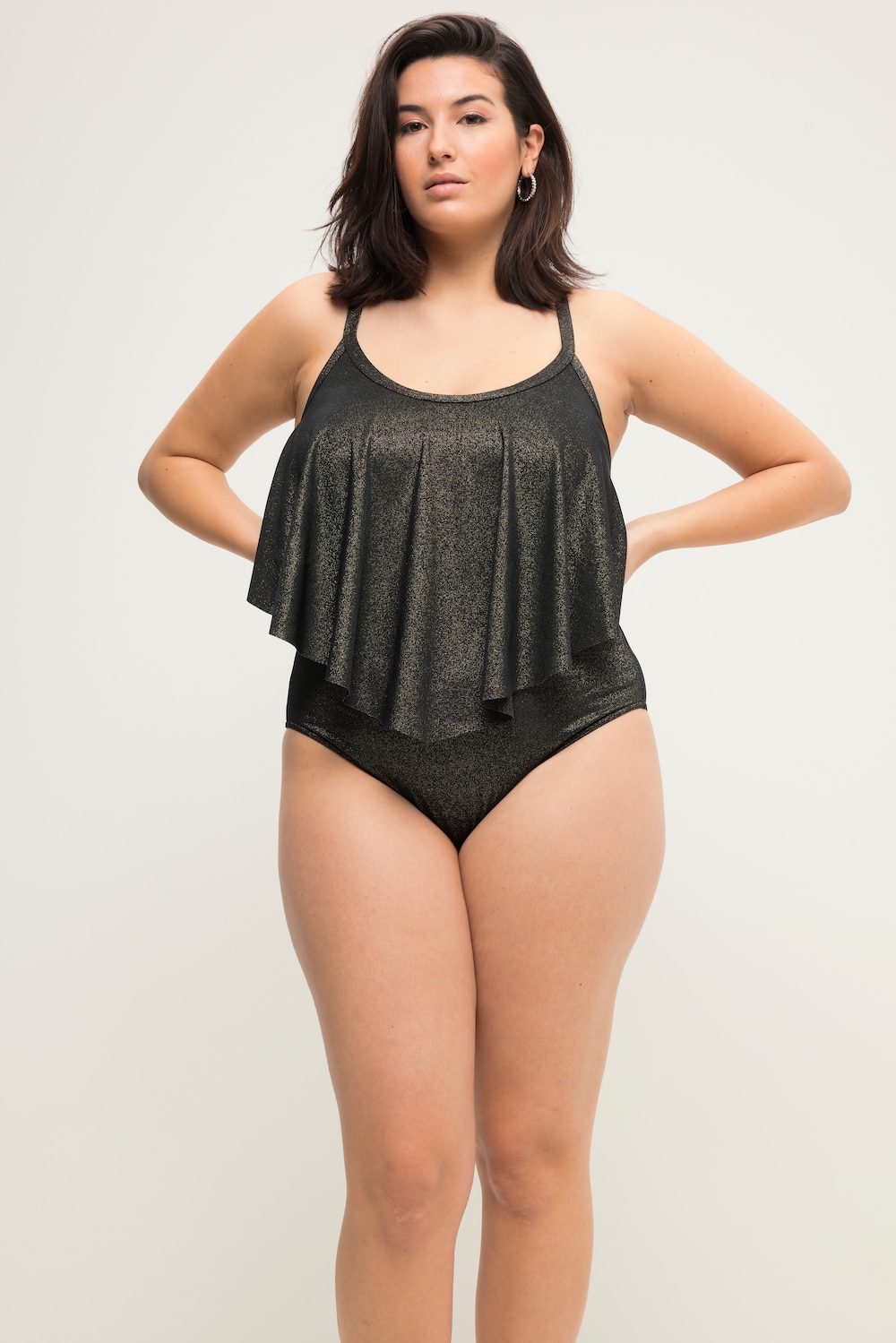 Bikini-Slip, HighWaist, Glitzereffekt, Shaping