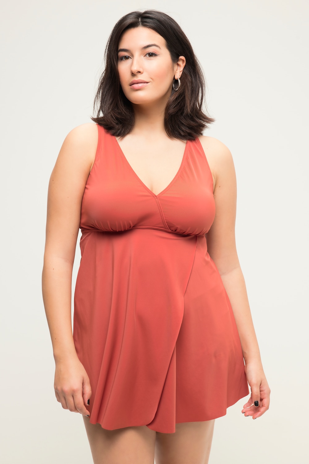 Große Größen Tankini-Top, Damen, rot, Größe: 42, Polyester/Synthetische Fasern/Elasthan, Studio Untold