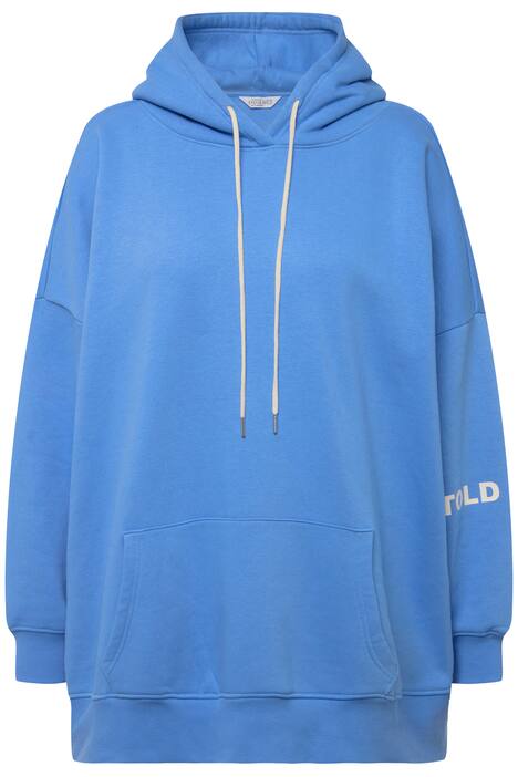 Mikina s kapucí, velmi oversize, balónové dlouhé rukávy