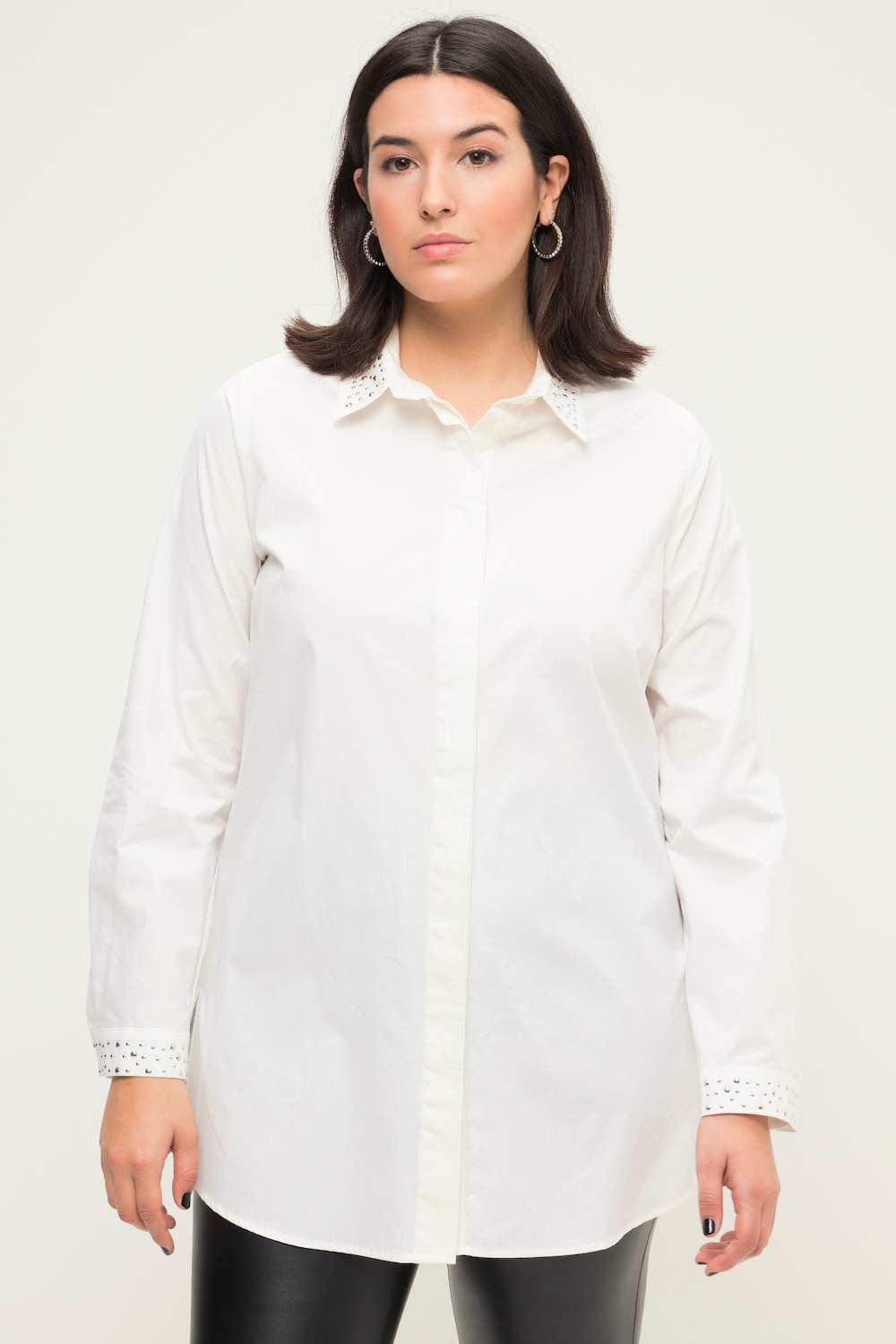 Große Größen Hemd, Damen, beige, Größe: 46/48, Baumwolle, Studio Untold