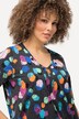 T-shirt, stippen, A-lijn, V-hals, halve mouwen