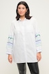 Bluse, Boxy Fit, Stickereien, Hemdkragen, 3/4-Ärmel