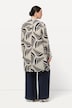 Longbluse, grafischer Druck, Hemdkragen, Langarm