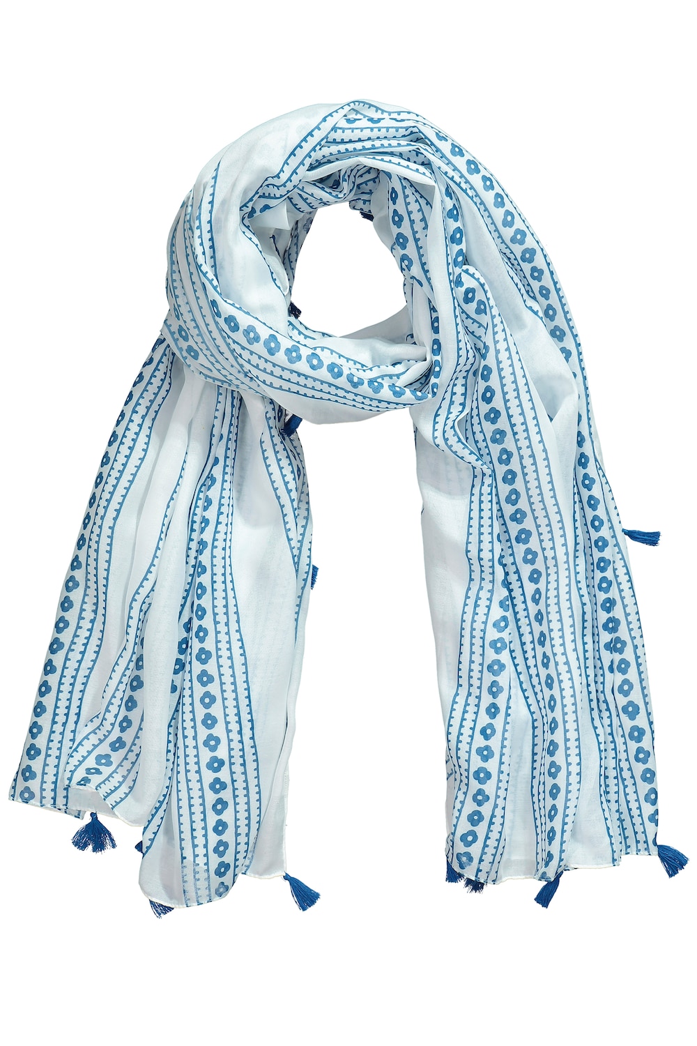 Stora storlekar Sjal, Dam, vit, storlek: One Size, Polyester, Ulla Popken