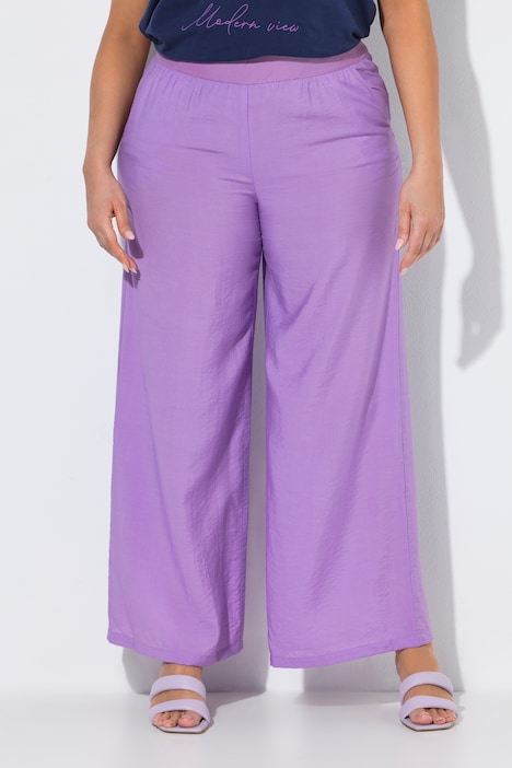 Instapbroek, wijde pijpen, structuur, elastische tailleband