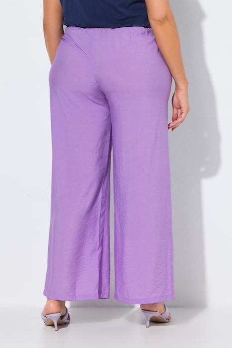 Instapbroek, wijde pijpen, structuur, elastische tailleband