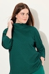 Sweatshirt, Jacquard, Stehkragen, 3/4-Arm, Biobaumwolle