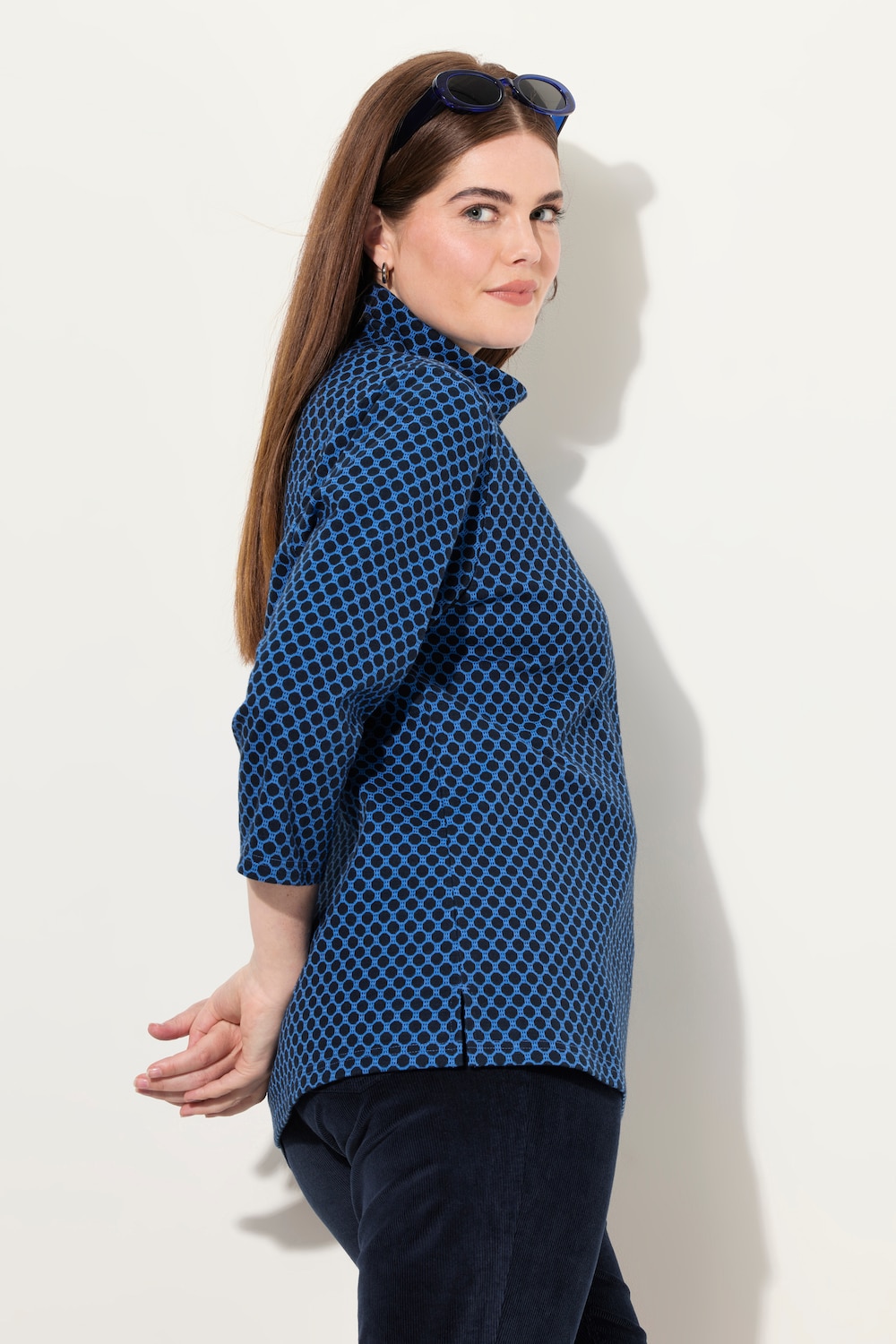 Große Größen Sweatshirt, Damen, blau, Größe: 58/60, Baumwolle, Ulla Popken