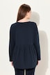 Sweatshirt, A-form, rund hals, lange ærmer, økologisk bomuld