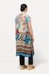 Longbluse, Palmen, Oversized, Rundhals, ärmellos