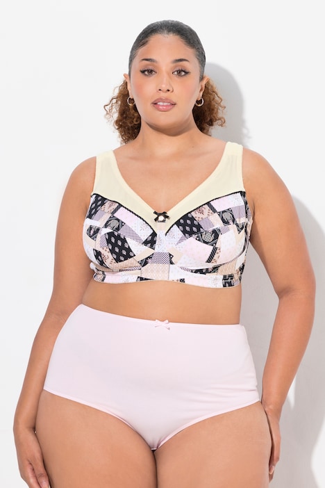 Patch Print Underwire-Free Relief Bra