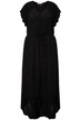 Maxi šaty, rovný střih, elastický pas