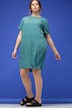 Minikleid, Loose Shape, Color Leo-Print, Rundhals, Halbarm