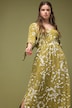Maxi-jurk, A-lijn, batikprint, V-hals, kimono-mouwen