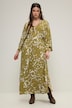 Maxi-jurk, A-lijn, batikprint, V-hals, kimono-mouwen