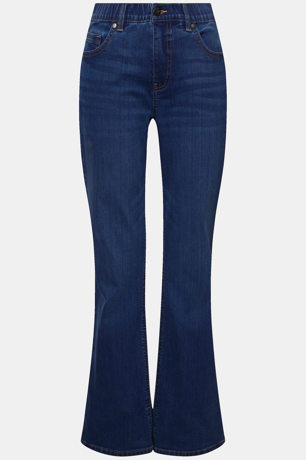 Stora storlekar Bootcut-jeans Marie, Dam, blå, storlek: 124, Bomull/Polyester, Ulla Popken