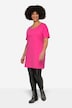 Long Oversized Half-Sleeve Crew Neck Shirt