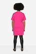 Long Oversized Half-Sleeve Crew Neck Shirt