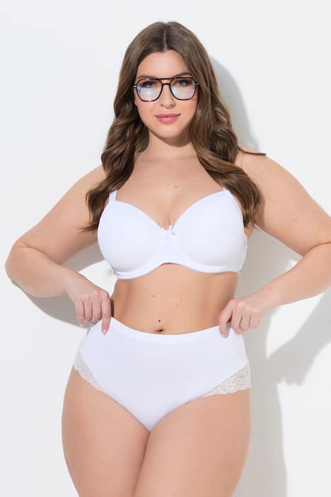 Midislips, 2er-Pack, seitlicher Spitzeneinsatz