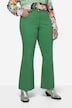 Farvede jeans, brede ben, 5 lommer