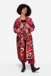 Kaftan, oversized, print all-over, satijnen voering, lange mouwen