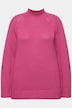Pullover, pyntesyninger, stående krave, langærmet, økologisk bomuld