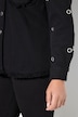 Denimjakker, øskener, frynsesøm, skjortekrave, lange ærmer