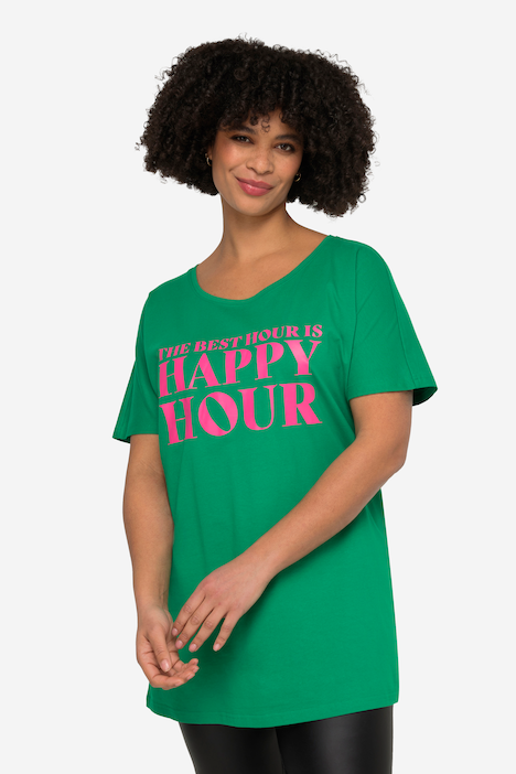 T-Shirt, Happy Hour, Rundhals, Halbarm