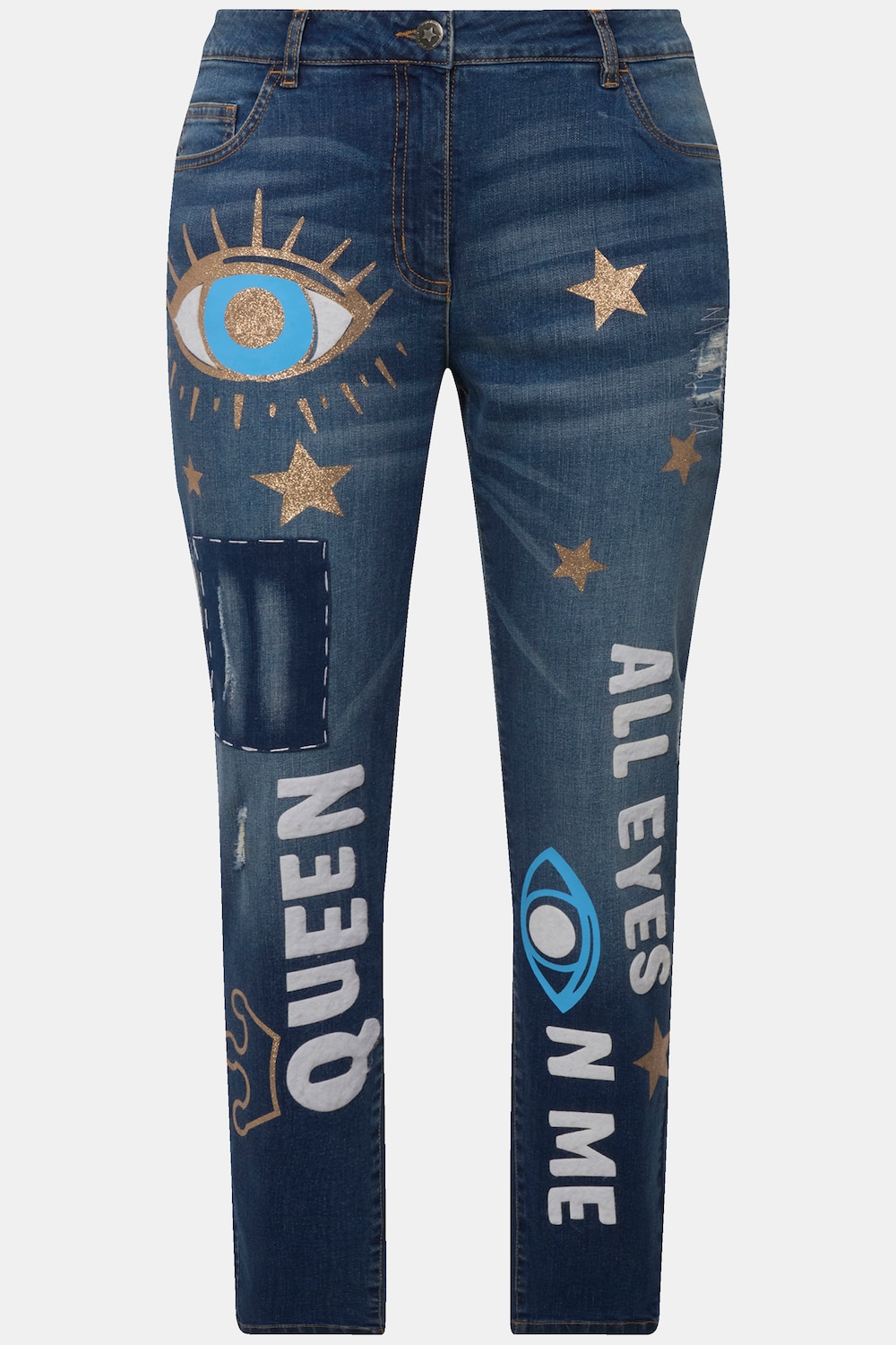 Stora storlekar Jeans, Dam, blå, storlek: 54, Bomull, Angel of Style