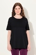 T-shirt, gerimpelde strepen, ronde hals, halve mouwen, biologisch katoen