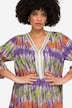 Maxi-jurk, batikprint, V-hals, 3/4-mouwen