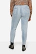 Slim-Fitting 5-Pocket Leopard Print Patch 7/8 Jeans
