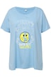 Tričko, oversize, Smiley, kulatý výstřih, krátké rukávy