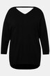 Pullover, oversized, doppelter V-Ausschnitt, Langarm