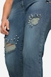 Jeans, smal passform, utsmykkede destroyed-effekter, 5-lommer