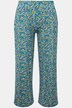 Spodnie 7/8 z dżerseju, z nadrukiem, ściągacz w pasie