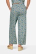Spodnie 7/8 z dżerseju, z nadrukiem, ściągacz w pasie