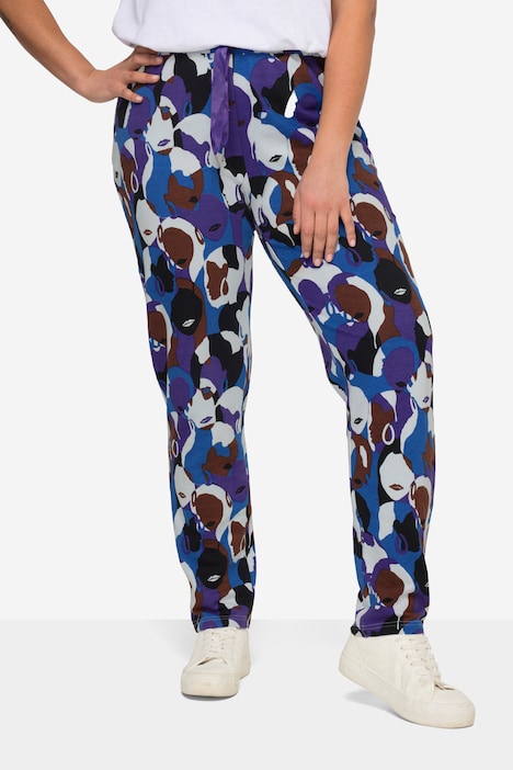 Joggingbroek, all-over print, elastische tailleband