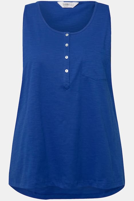 A-Line Crew Neck Rounded Hem Top