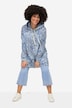 Long-Hoodie, Alloverdruck, Kapuze, Langarm
