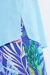 Blouse sans manches, col tunisien et base arrondie