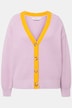 Strickjacke, oversized, Colorblende, Langarm