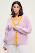 Strickjacke, oversized, Colorblende, Langarm
